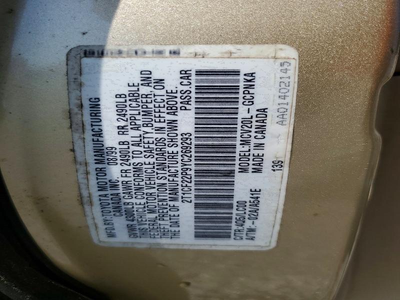 2000 Toyota Camry Solara sle V6