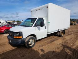 Salvage trucks for sale at Kincheloe, MI auction: 2014 Chev Express G3500