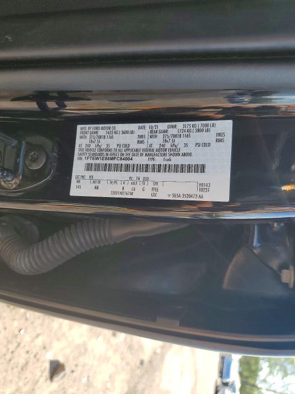 2021 Ford F150 Supercrew
