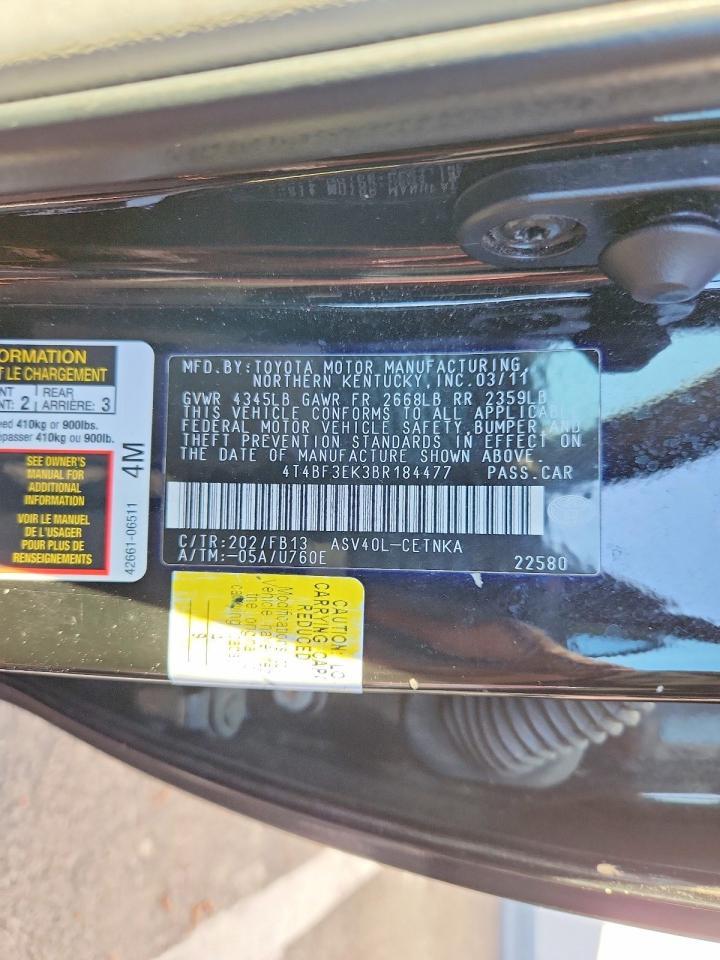 2011 Toyota Camry le