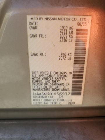 2015 Niss Altima 2.5 s