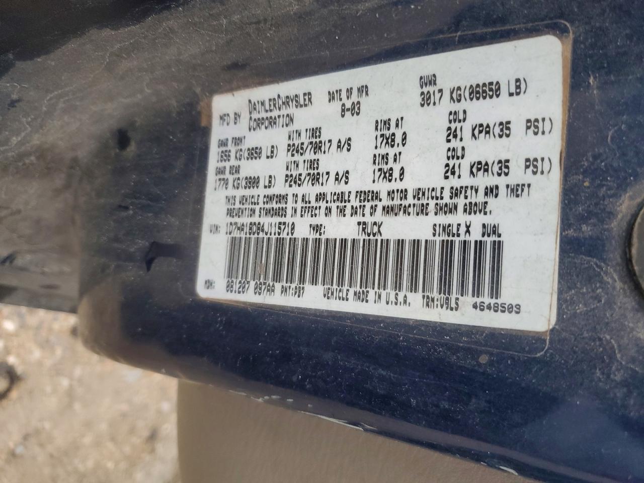 2004 Dodge RAM 1500 ST
