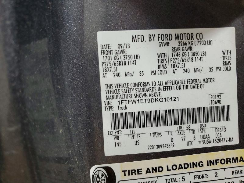 2013 Ford F150 Supercrew