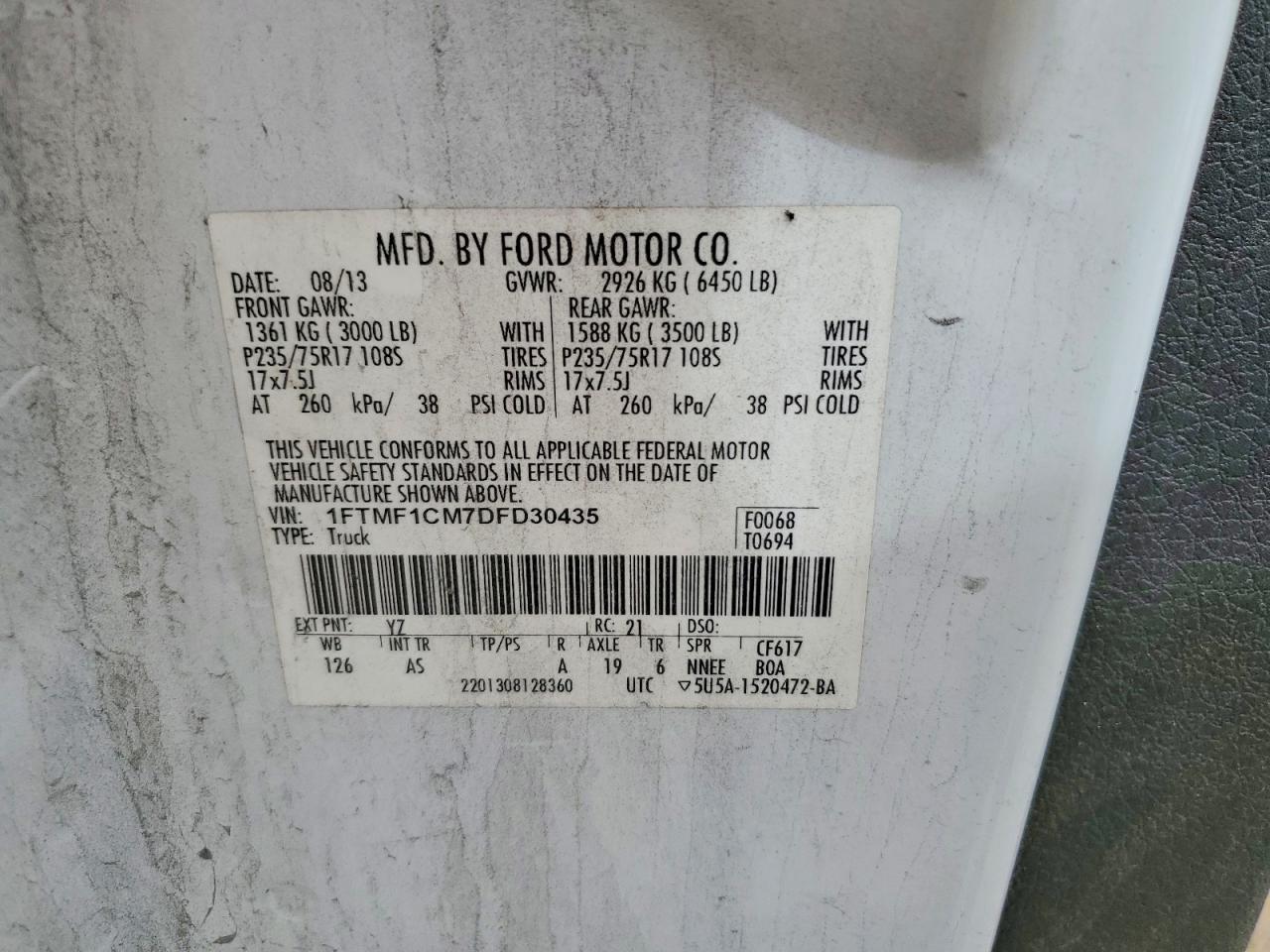 2013 Ford F150