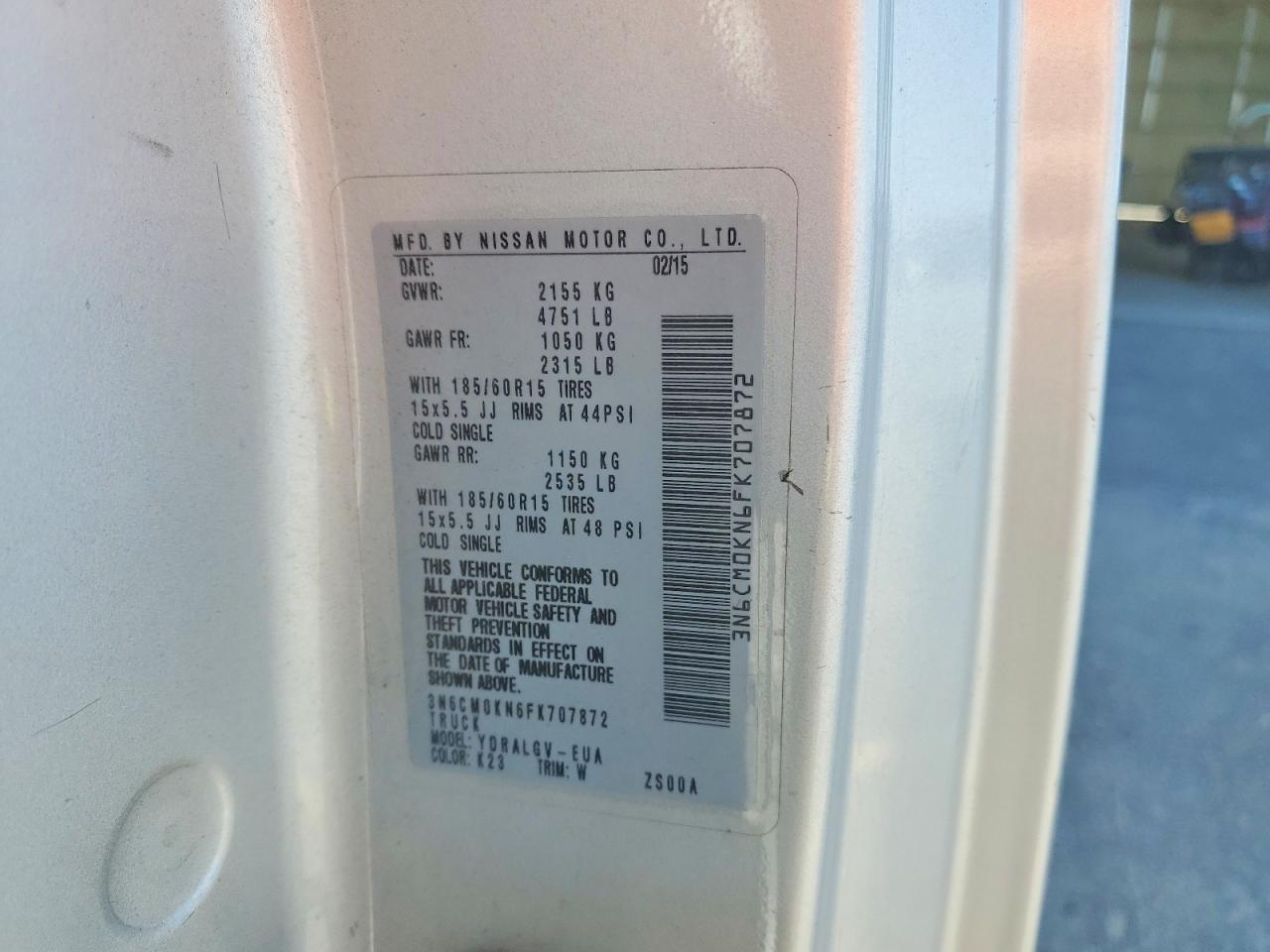 2015 Nissan NV200 SV