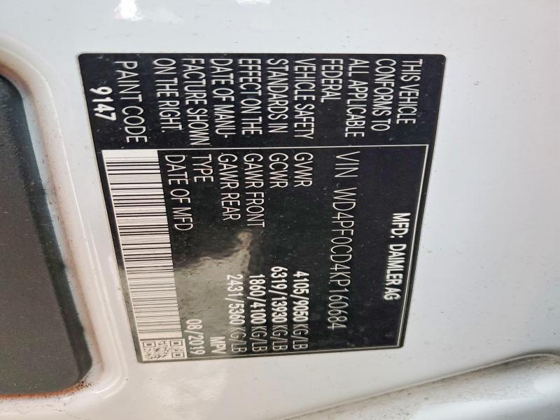 2019 Mercedes-Benz Sprinter 2500 Delivery Van