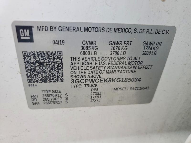 2019 Chevrolet Silverado C1500 LT
