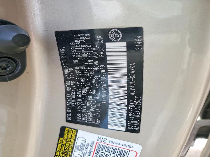 2007 Toyota Camry le