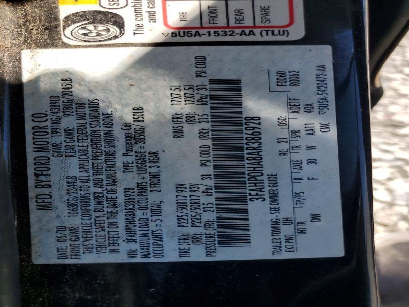 2010 Ford Fusion se
