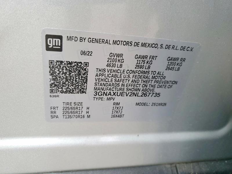 2022 Chevrolet Equinox lt