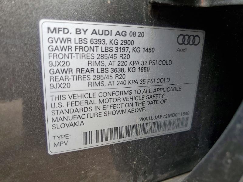 2021 Audi Q7 Premium Plus