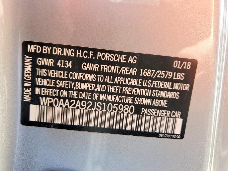 2018 Porsche 911 Carrera
