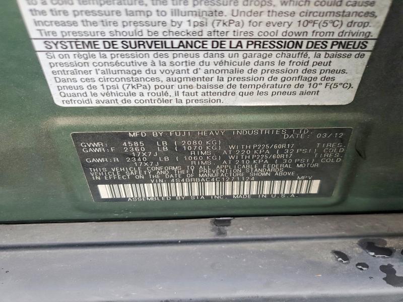 2012 Subaru Outback 2.5i