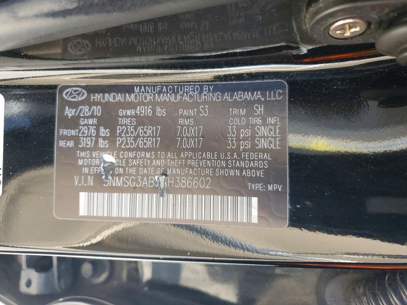 2010 Hyundai Santa fe gls