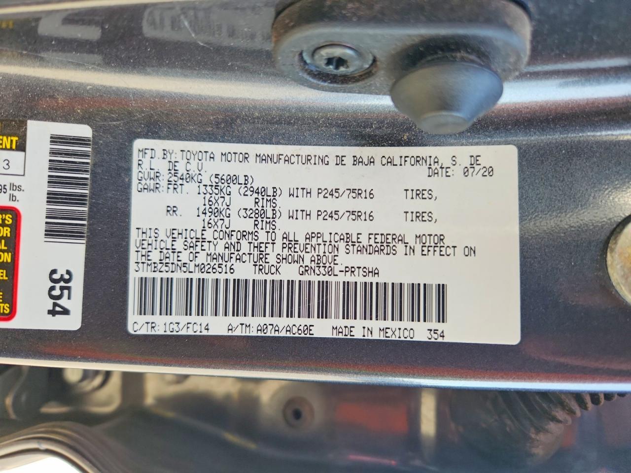 2020 Toyota Tacoma SR5 V6