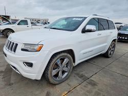 Jeep salvage cars for sale: 2015 Jeep Grand Cherokee Overland