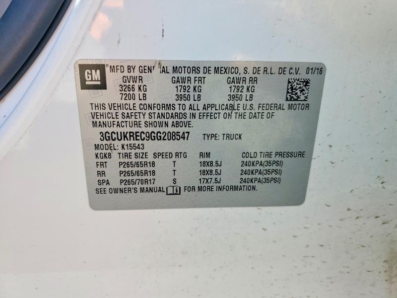 2016 Chevrolet Silverado K1500 LT