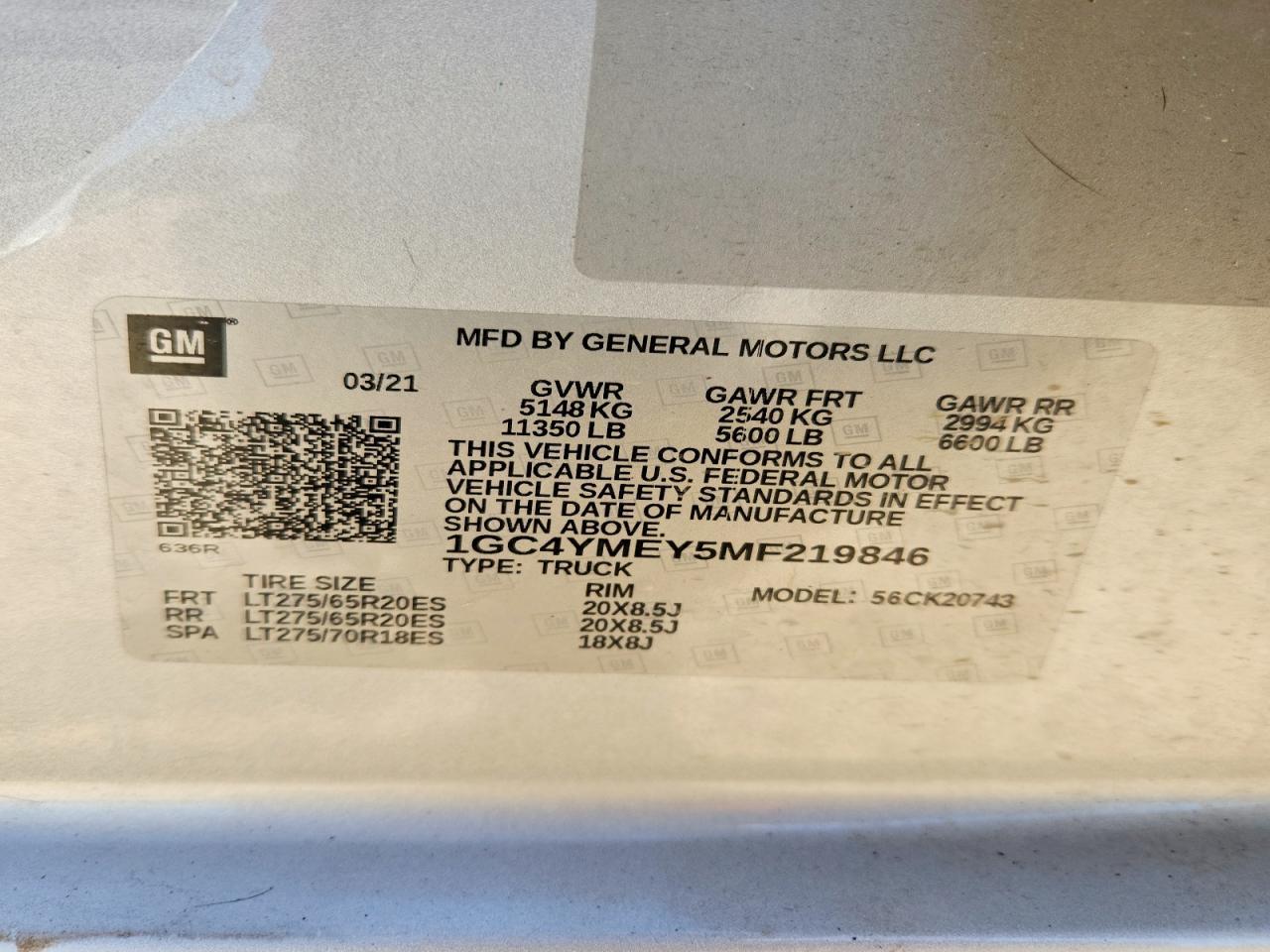 2021 Chev Silverado K2500 Heavy Duty