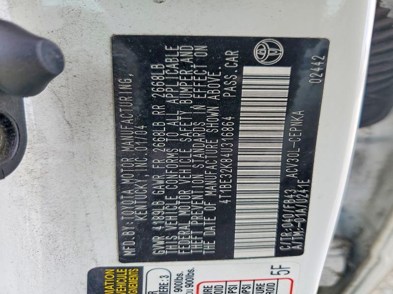 2004 Toyota Camry le