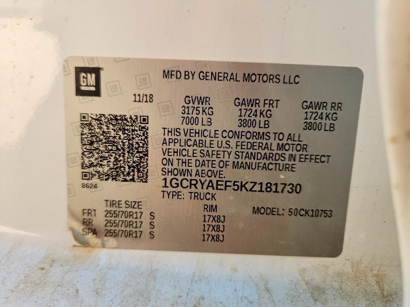 2019 Chevrolet Silverado K1500