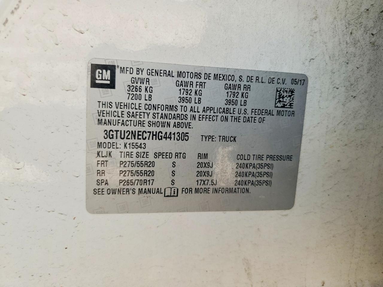 2017 GMC Sierra K1500 SLT