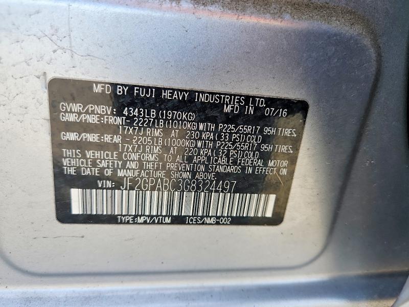 2016 Subaru Crosstrek Premium