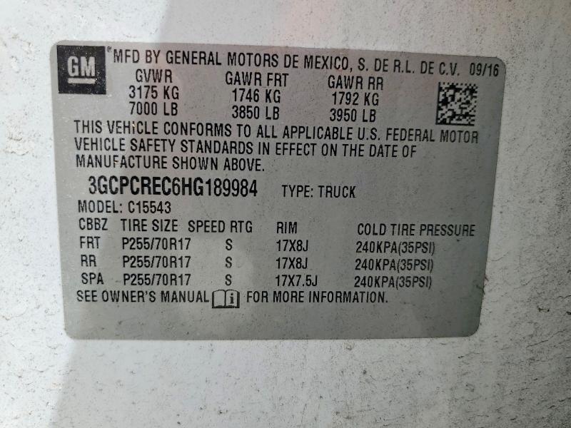 2017 Chevrolet Silverado C1500 LT