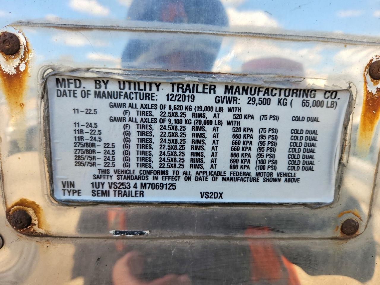 2021 Utility VS2DX DRY Van Trailer