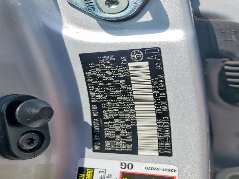 2016 Toyota Corolla le