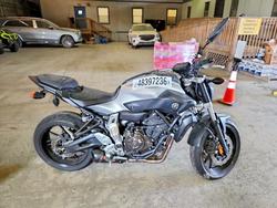 Salvage cars for sale from Copart Windsor, NJ: 2017 Yamaha FZ07