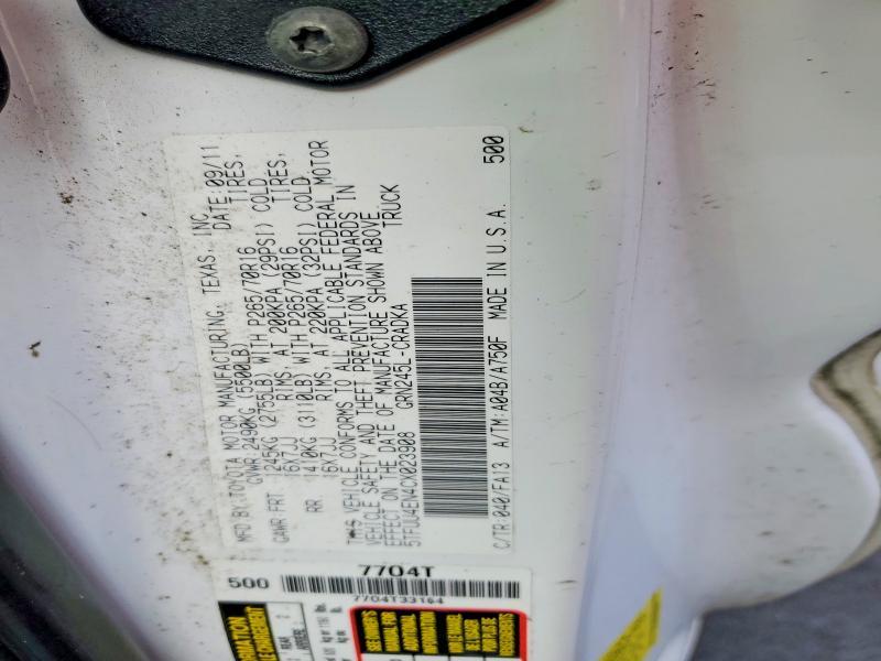 2012 Toyota Tacoma V6