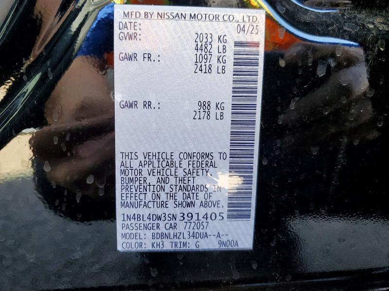 2025 Nissan Altima sv