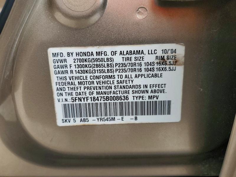 2005 Honda Pilot ex