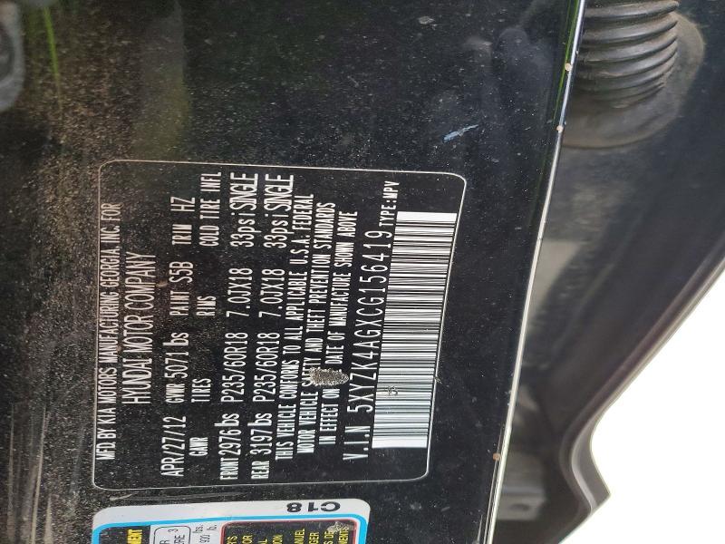 2012 Hyundai Santa fe Limited