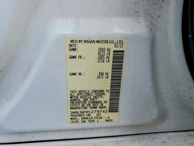 2015 Nissan Altima 2.5 s