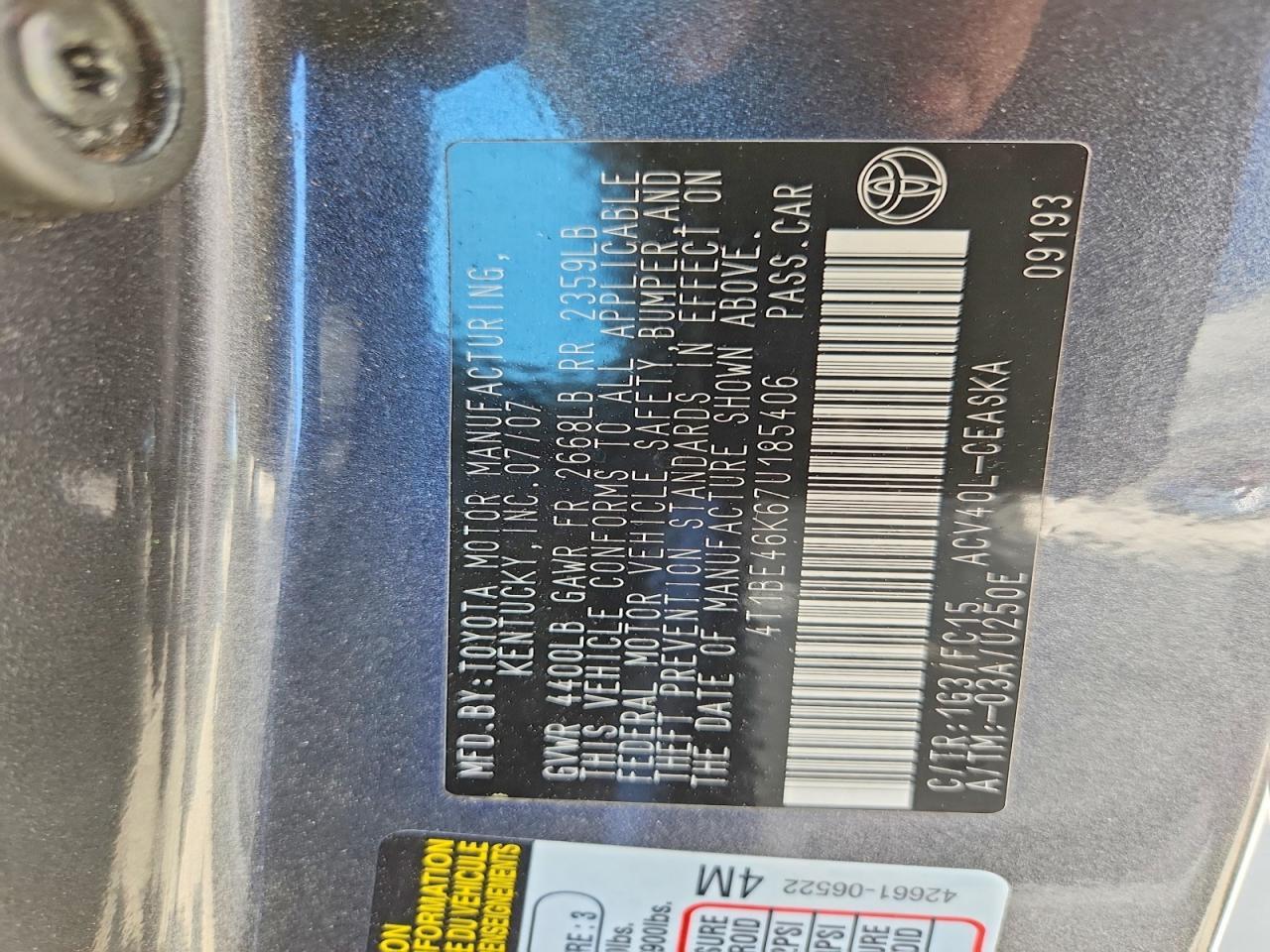 2007 Toyota Camry se