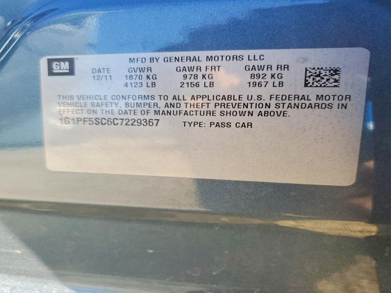 2012 Chevrolet Cruze lt