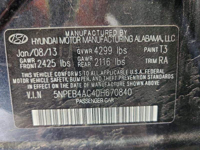 2013 Hyundai Sonata gls