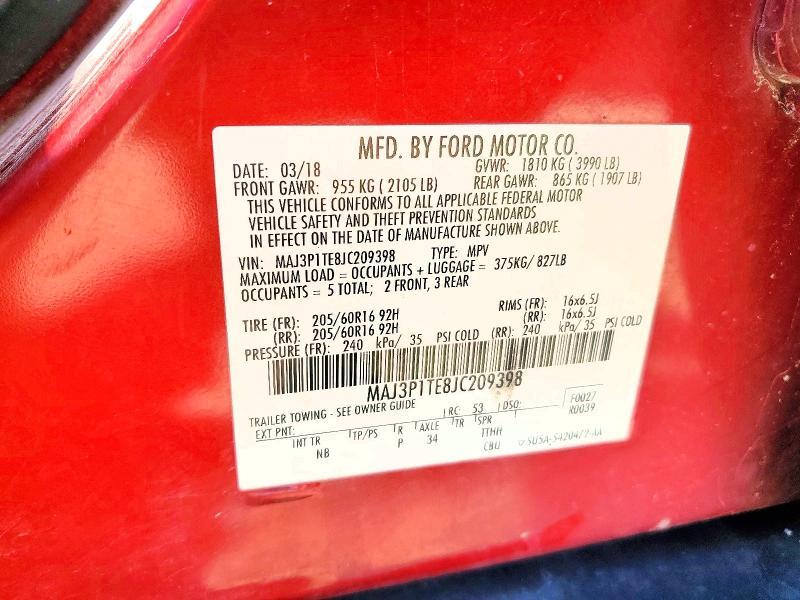 2018 Ford Ecosport se