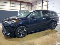 Toyota salvage cars for sale: 2025 Toyota Sienna Platinum 7-passenger