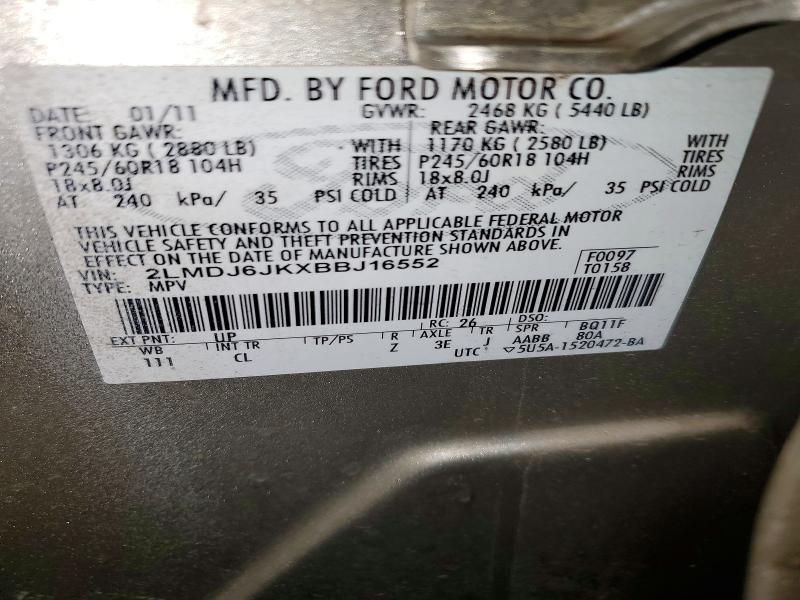 2011 Lincoln Townhouse MKX