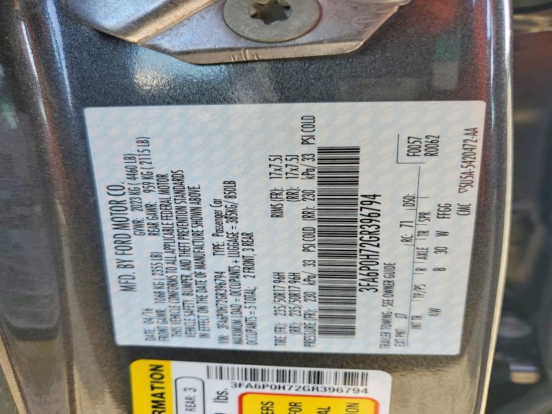 2016 Ford Fusion se