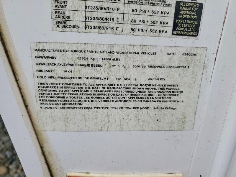 2011 Heartland Elkridge Camper