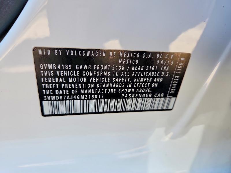 2016 Volkswagen Jetta se