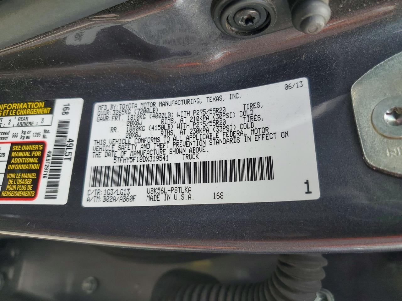2013 Toyota Tundra Platinum