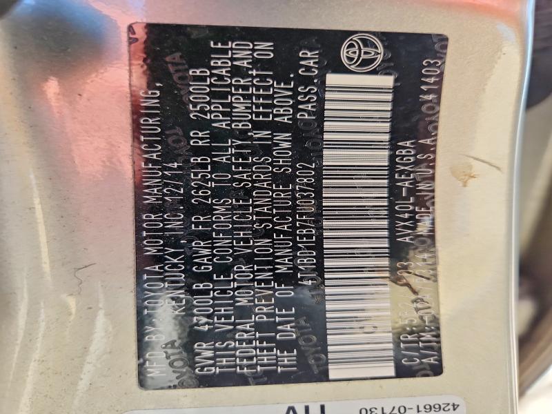 2015 Toyota Avalon Hybrid xle Touring