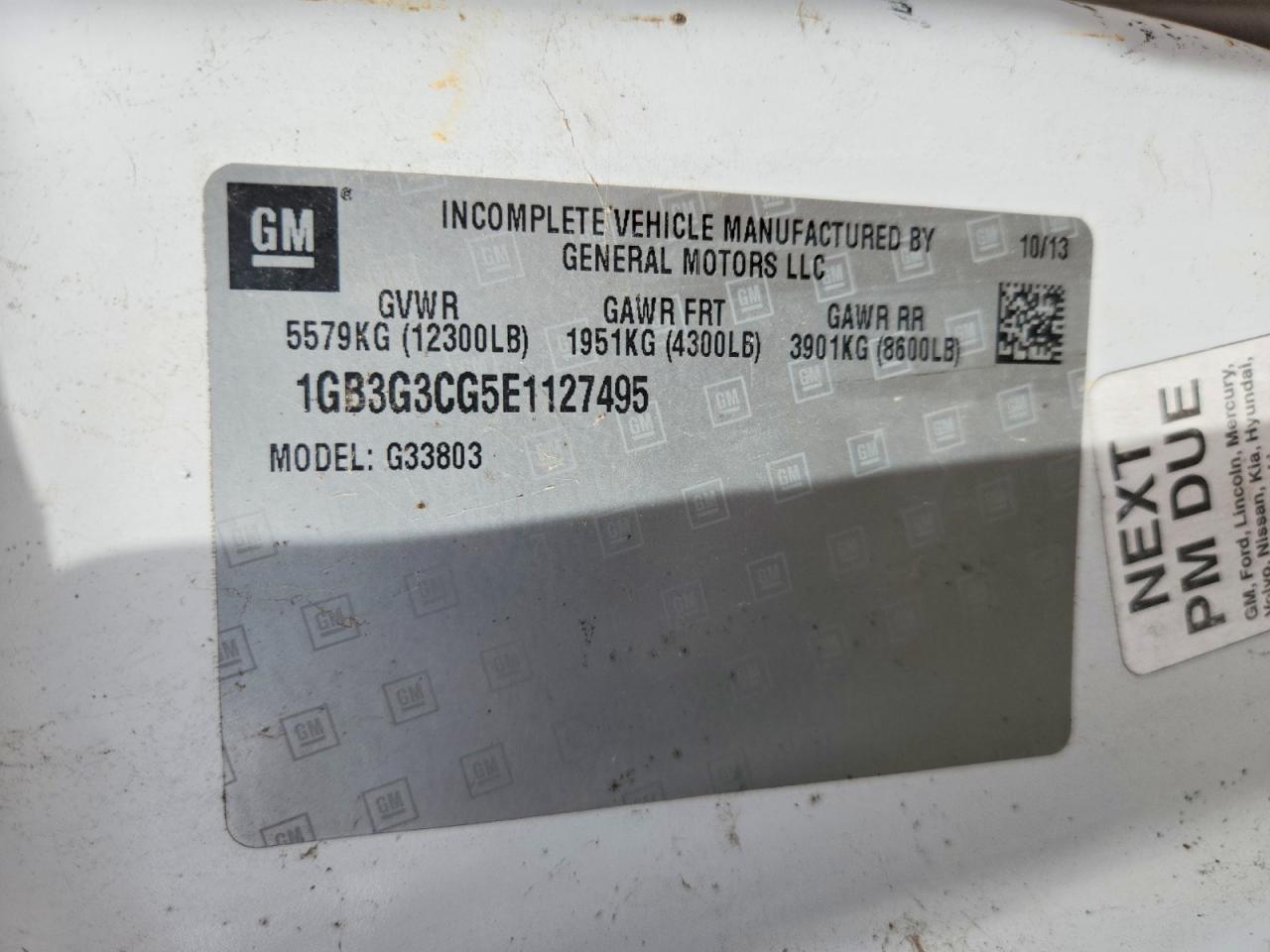 2014 Chev Express G3500