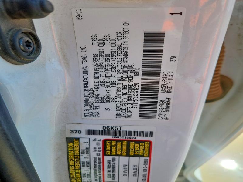 2012 Toyota Tundra Grade