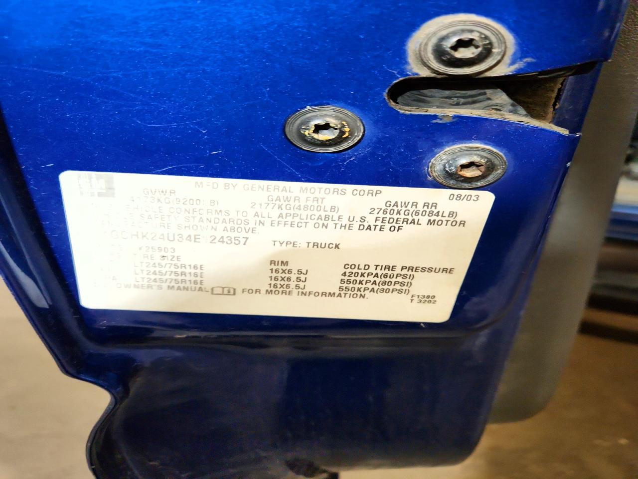 2004 Chevrolet Silverado K2500 Heavy Duty