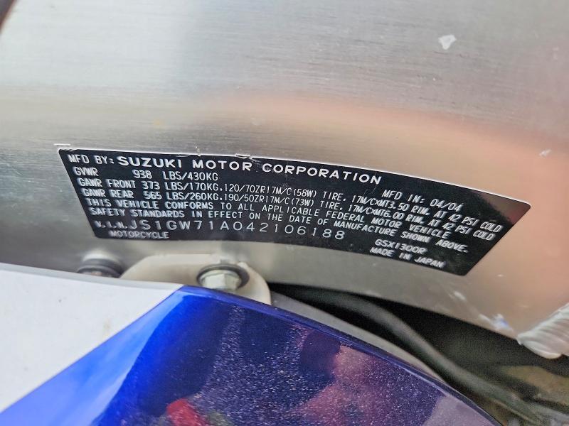 2004 Suzuki GSX1300 R